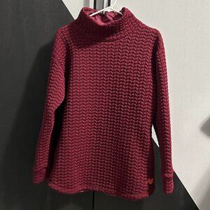 NEW BALANCE Garnet Heatloft Funnel Neck Tunic Women's Size M